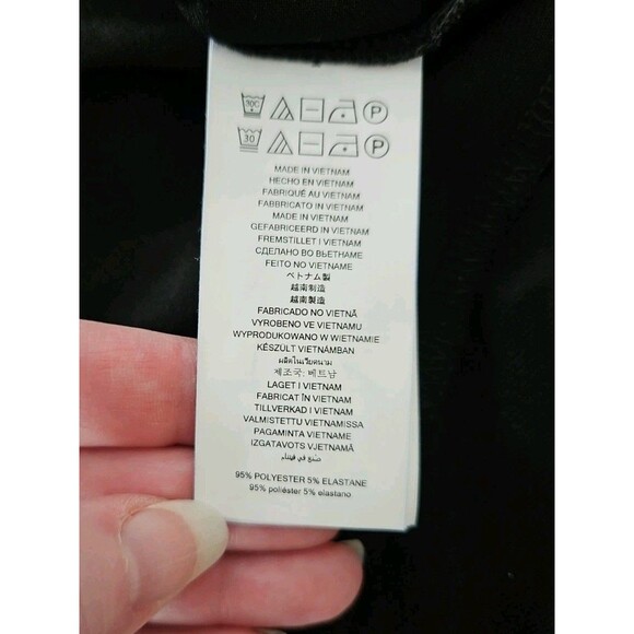 MICHAEL Michael Kors Flounce Dress Black w/ White Trim Bell Sleeves XS - Picture 9 of 9